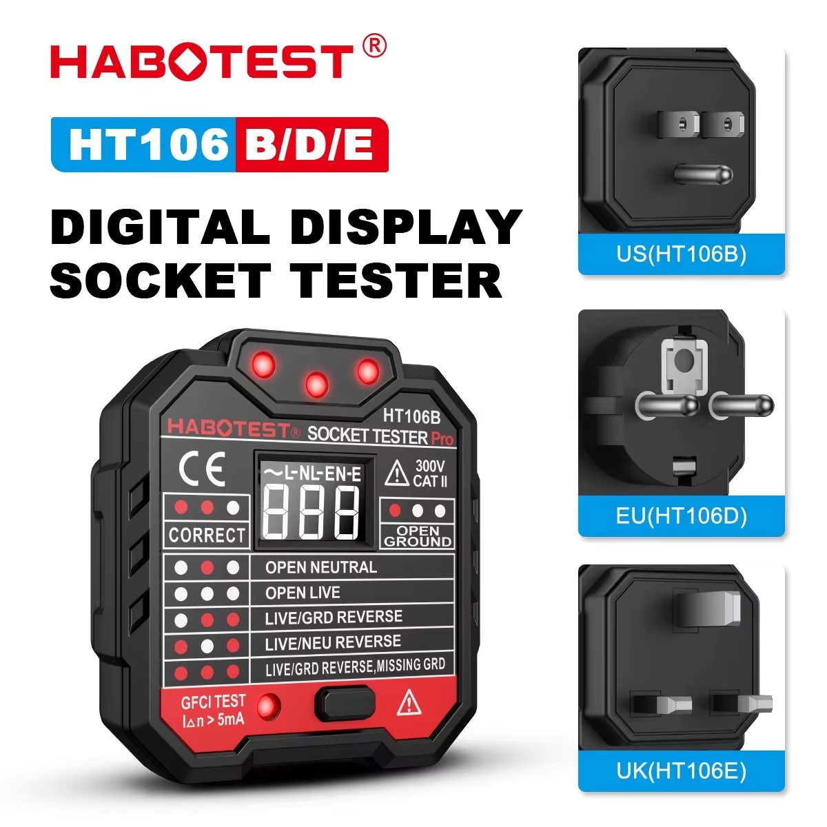 HT106 Digital Socket Tester Pr – обзор и цена Power Tools Uk Review