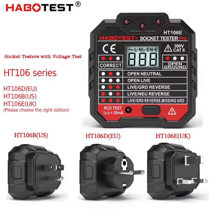 HT106 Digital Socket Tester Pr – обзор и цена Power Tools Uk Review