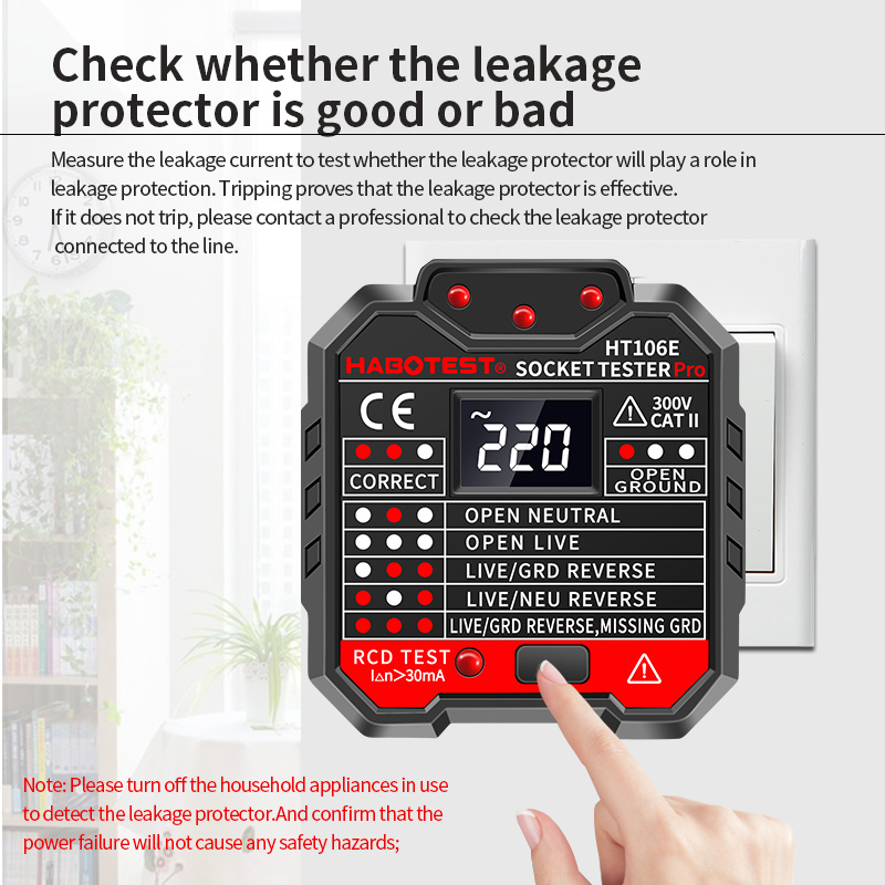 HT106 Digital Socket Tester Pr – обзор и цена Power Tools Uk Review