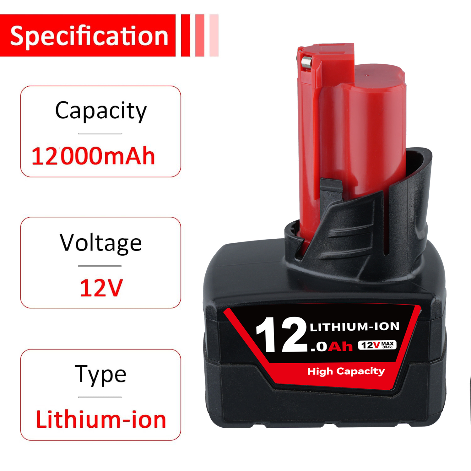 VANON 1/2/4Pack 12Ah M12 Repla – обзор и цена Power Tools Milwaukee