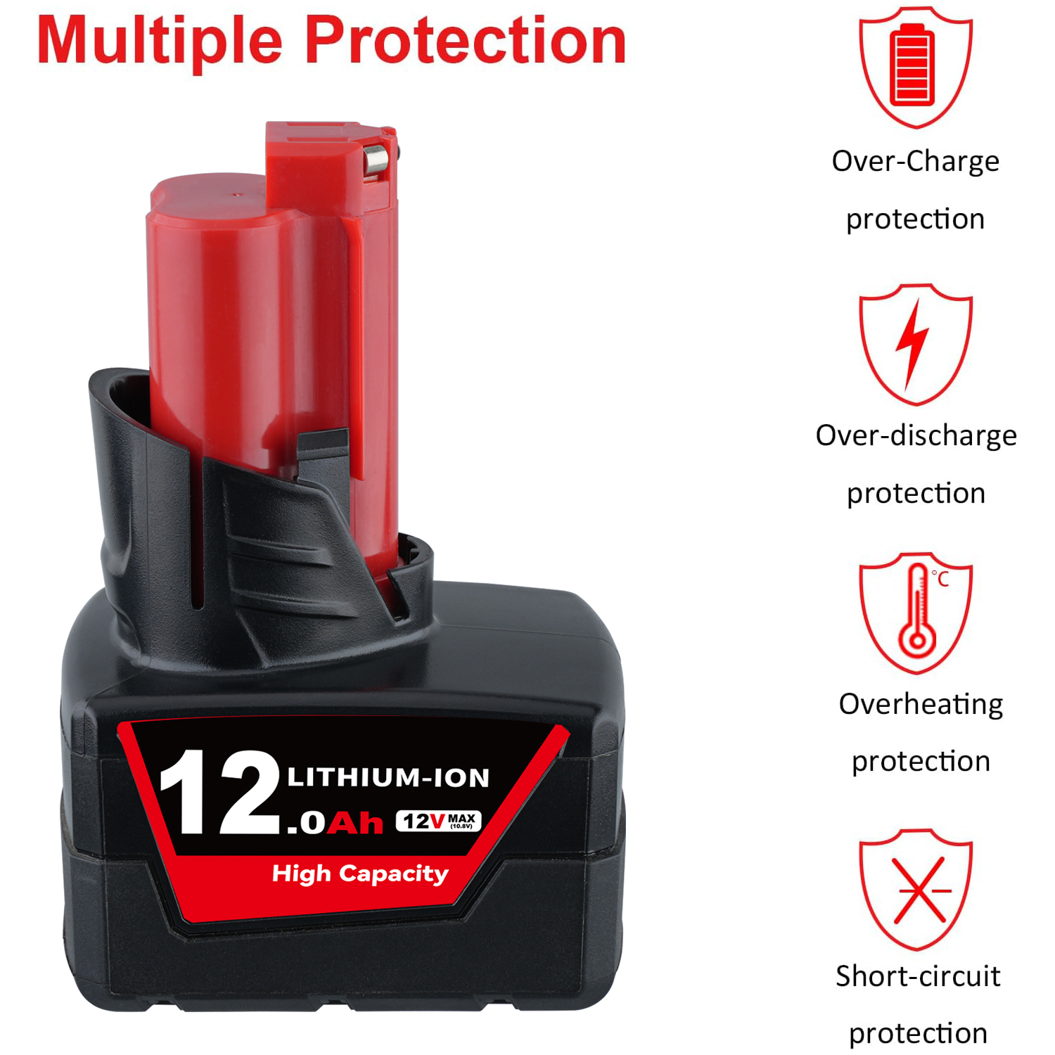 VANON 1/2/4Pack 12Ah M12 Repla – обзор и цена Power Tools Milwaukee
