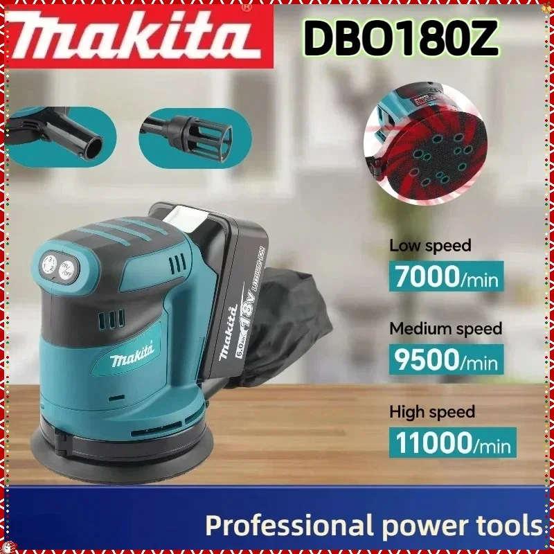 Makita DBO180 Rechargeable Dis – обзор и цена Random Orbital Sander