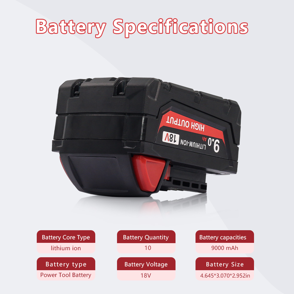 4Pack 9.0Ah Battery For Milwau – обзор и цена Power Tools Milwaukee