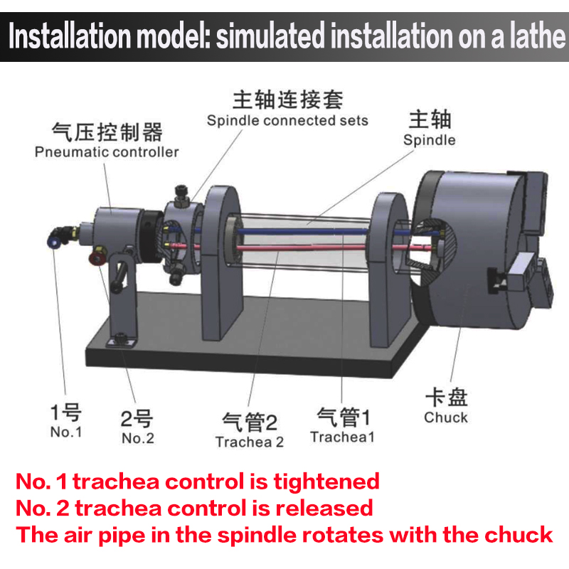 8 inch 210mm 3-jaw Solid Pneum – обзор и цена Power Tools Machine