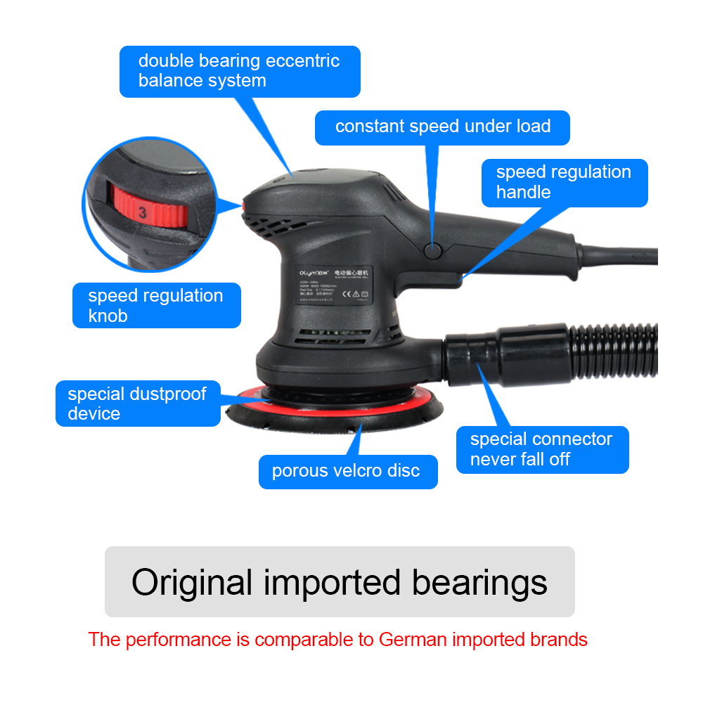 HONGMAI Orbit 3Mm Central Vacu – обзор и цена Random Orbital Sander