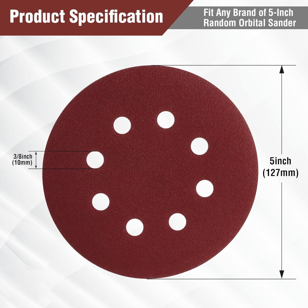 150-Piece Sanding Discs Set -  – обзор и цена Random Orbital Sander