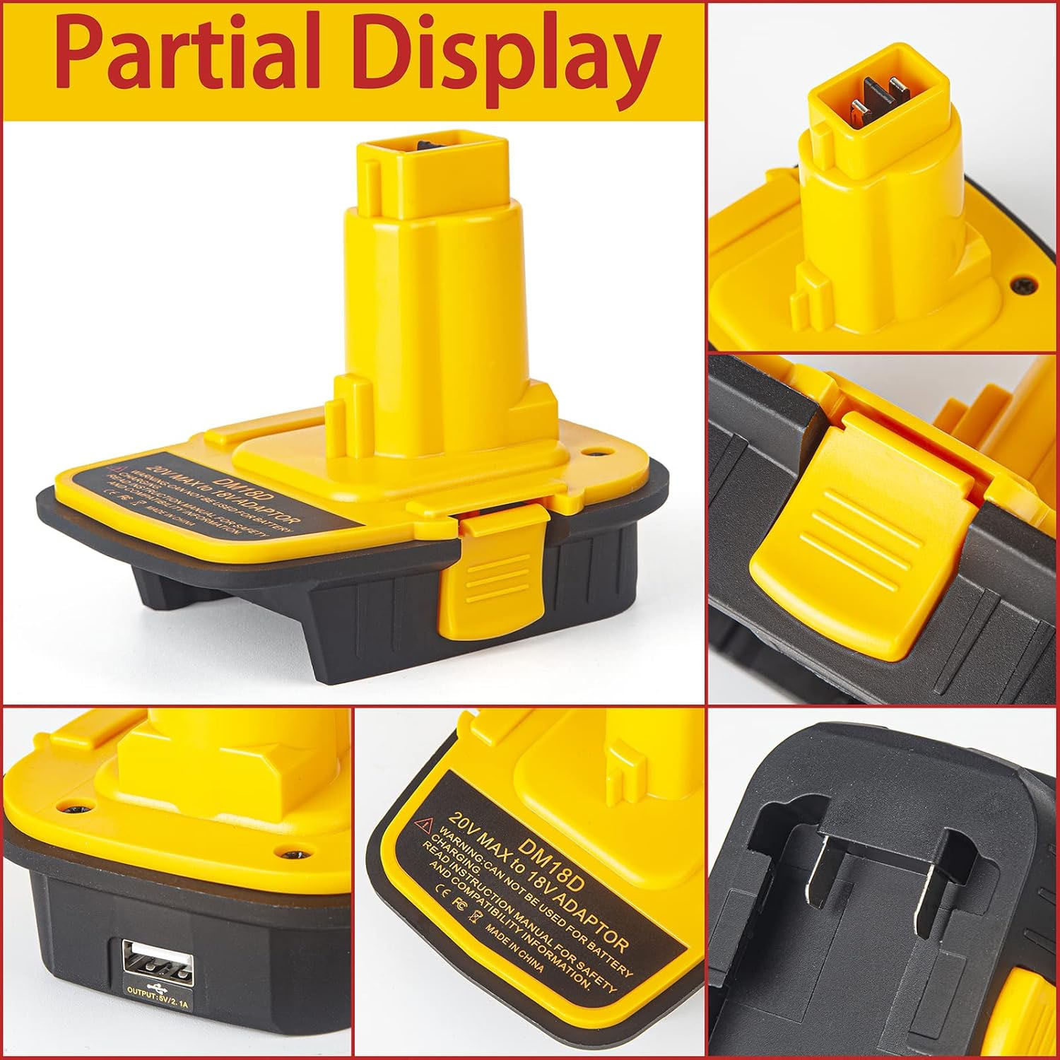 DM18D Battery Adapter with USB – обзор и цена Power Tools Milwaukee