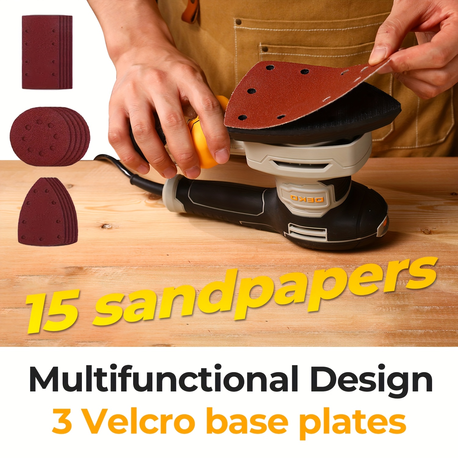 3-in-1 Electric Sander — 300W, – обзор и цена Random Orbital Sander